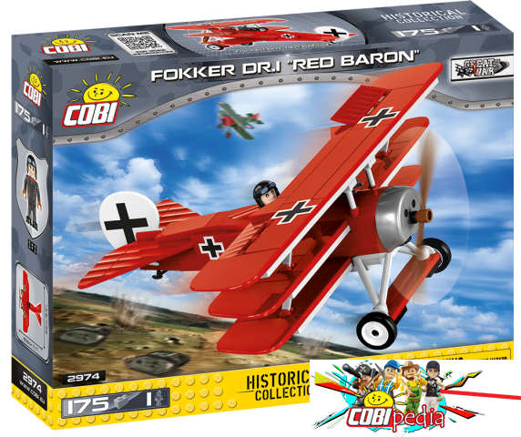 Cobi 2974 Fokker Dr.I  Red Baron