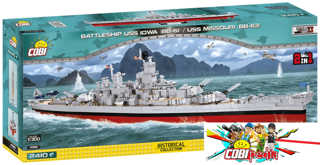 Cobi 4812 V1 Battleship USS Iowa (BB-61) / Missouri (BB-63)